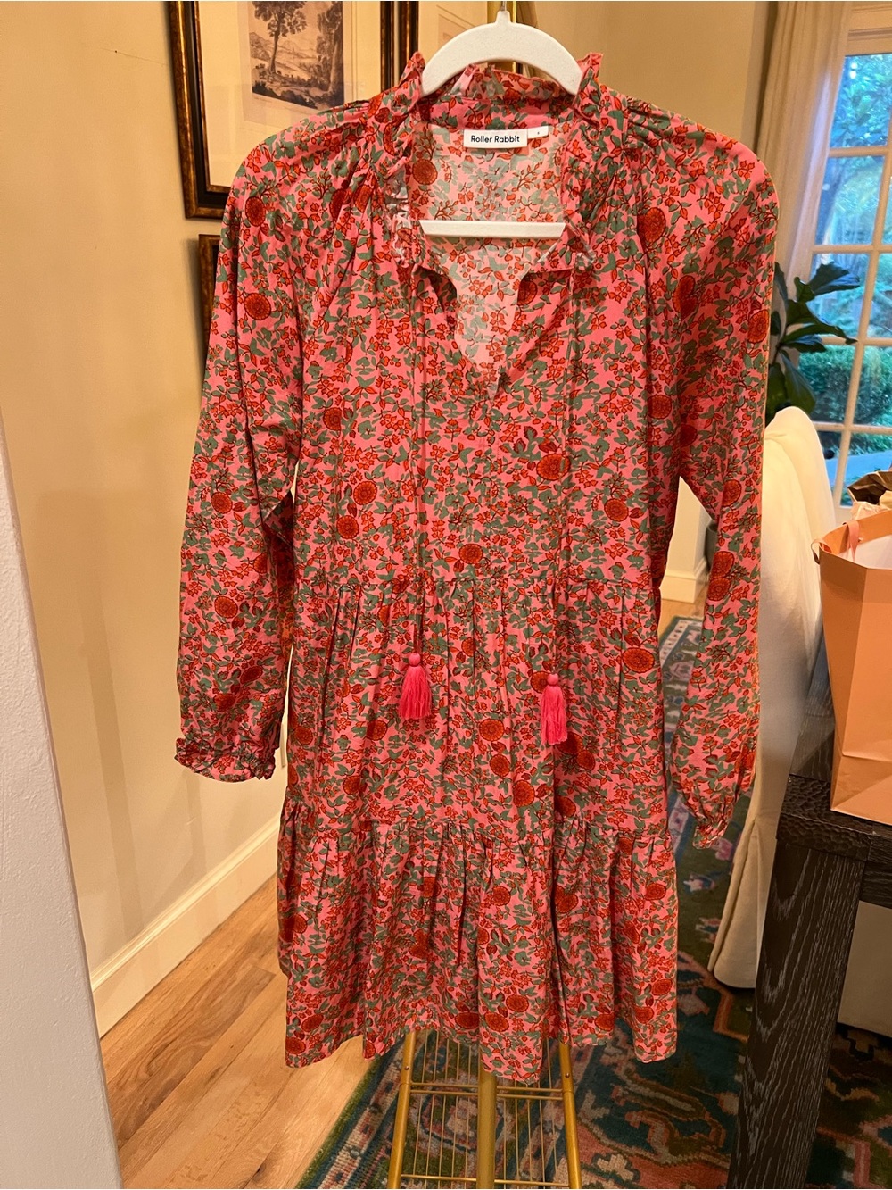 Roller Rabbit Pink Floral Print Kids Dress